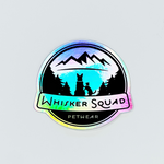 Holographic Whisker Squad Logo Sticker